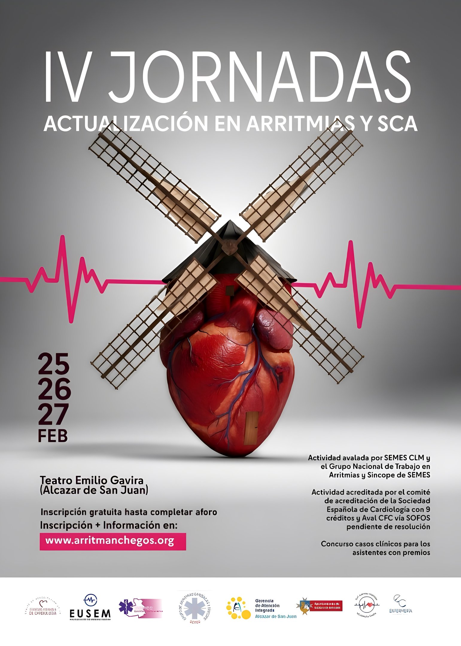 Cartel oficial IV Jornadas de Actualización en Arritmias y SCA